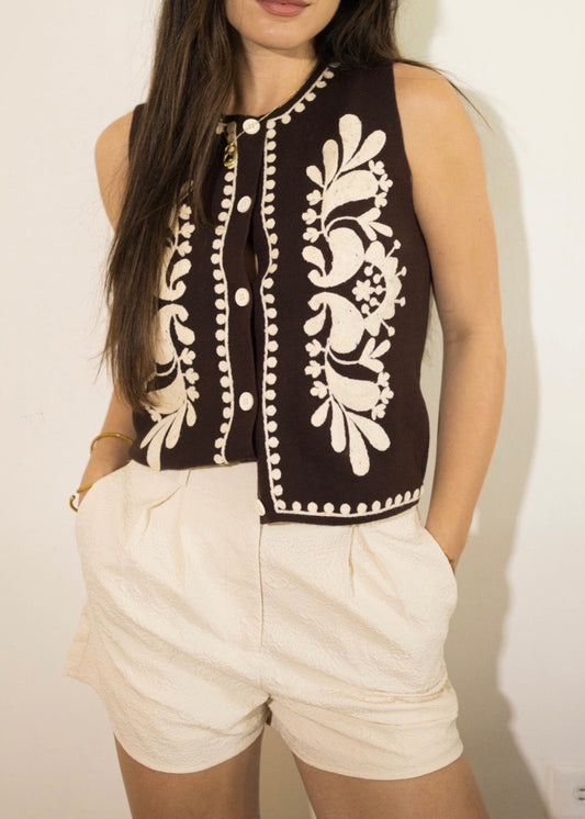 Miramar Knitted Vest Top