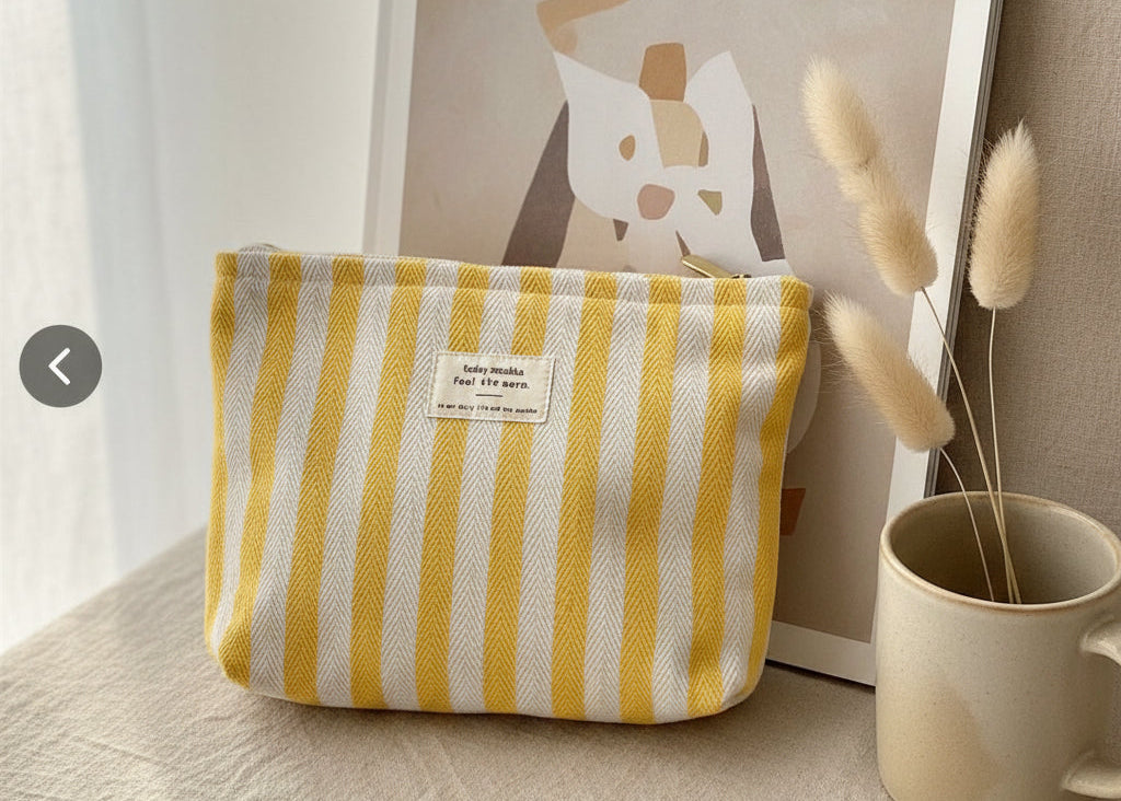 Stripes Cosmetic Pouch