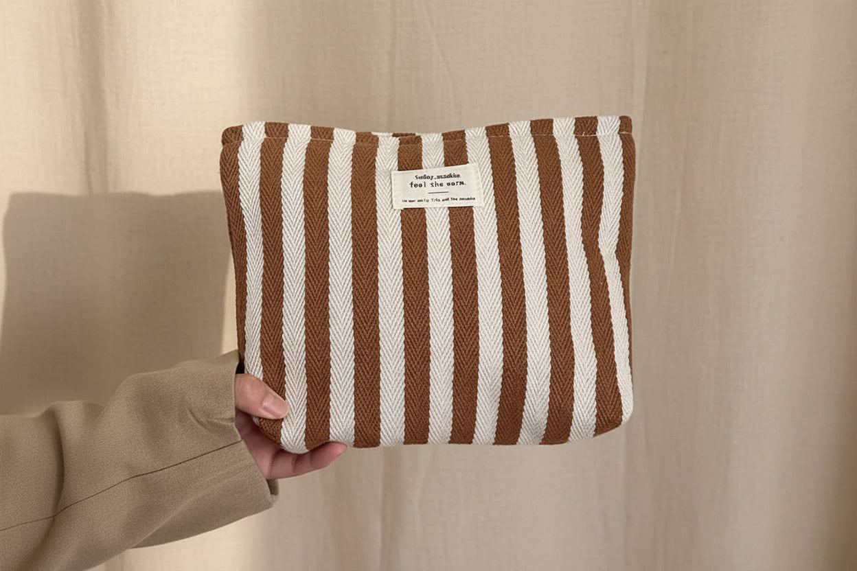 Stripes Cosmetic Pouch