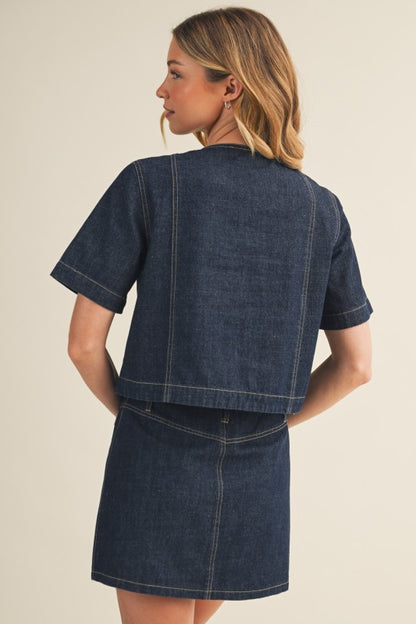 Miralinda Denim Top