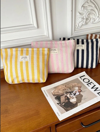 Stripes Cosmetic Pouch