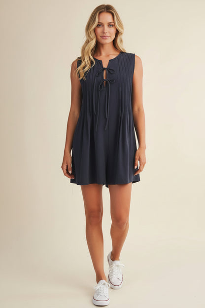 Navy Muse Romper