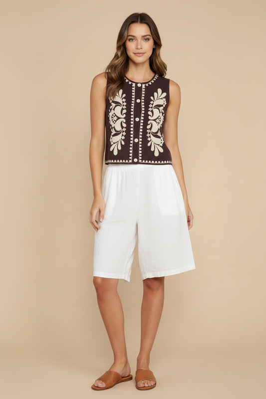 Miramar Knitted Vest Top